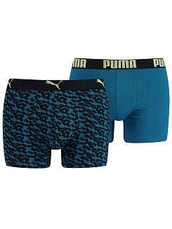 Puma Трусы мужские LOGO AOP BOXER (2 шт.)