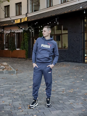 Puma Брюки мужские ESS+ 2 COL LOGO PANTS FL CL