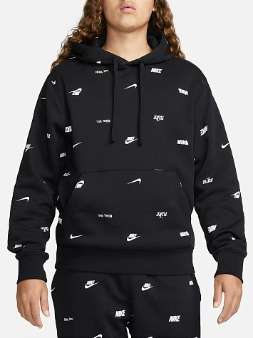 Nike Джемпер мужской CLUB+ BB PO AOP HOODIE
