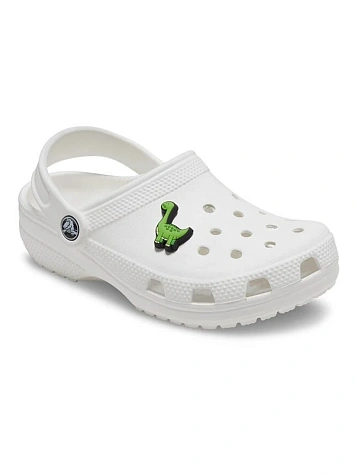 Crocs Джиббитс BOYS RULE GREEN DINO