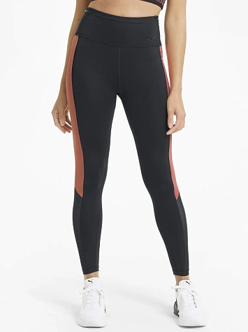 Puma Леггинсы женские TRAIN LOGO BLOCK HIGH WAIST 7/8