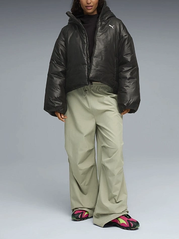 Puma Куртка утеплённая женская WARDROBE ESS SHINY HOODED PADDED JACKET
