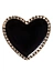 Crocs Джиббитс BLACK HEART WITH GOLD OUTLINE [чёрный]