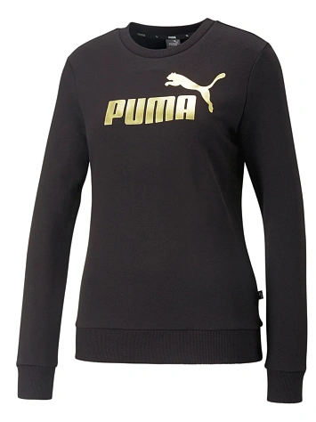 Puma Джемпер женский ESS+ METALLIC LOGO CREW TR