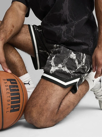 Puma Шорты мужские HOOPS X LAFRANCE WRITTEN IN CHROME SHORT
