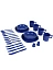 Regatta Набор посуды PICNIC SET, 4 персоны [синий]