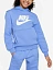 Nike Джемпер женский NSW CLUB FLC HDY HBR [голубой]