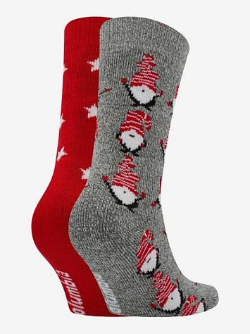Columbia Носки CHRISTMAS GNOMES THERMAL CREW BRUSHED 2PK GIFT BOX (2 пары)