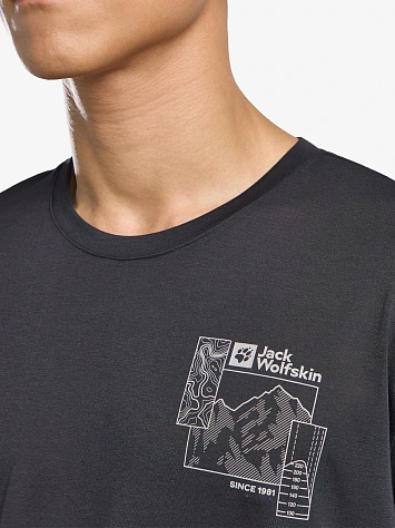Jack Wolfskin Футболка мужская VONNAN GRAPHIC T M