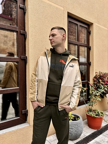 Puma Ветровка мужская HOODED WINDBREAKER