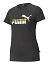 Puma Футболка женская ESS+ METALLIC LOGO TEE [чёрный]
