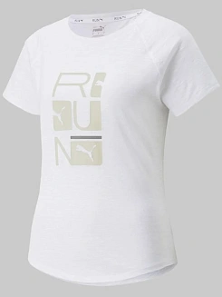 Puma Футболка женская RUN 5K LOGO SS