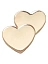Crocs Джиббитс GOLD DOUBLE HEART [жёлтый]