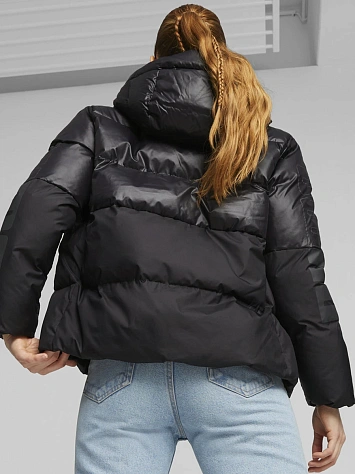 Puma Куртка утеплённая женская PUMA POWER HOODED JACKET PUMA BLACK