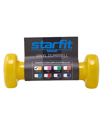 STARFIT Гантель виниловая, 0,5 кг