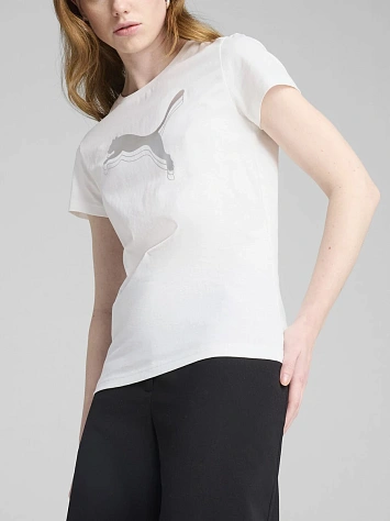 Puma Футболка женская ESS METALLIC PUMA LOGO TEE