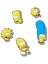 Crocs Набор джиббитс THE SIMPSONS (5шт.) [жёлтый]