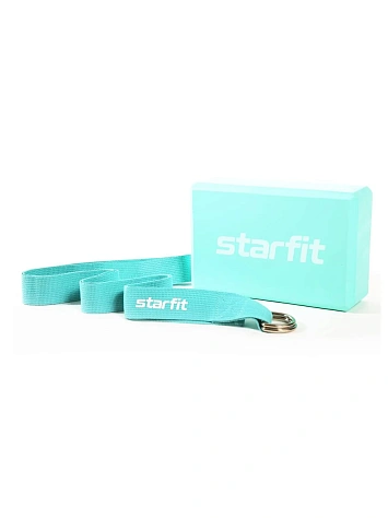 STARFIT Блок и ремень для йоги, комплект