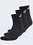 Adidas Носки CUSHIONED SPORTSWEAR ANKLE SOCKS (3 пары) [чёрный]