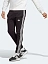 Adidas Брюки мужские ESSENTIALS SINGLE JERSEY TAPERED OPEN HEM 3-STRIPES PANTS [чёрный]