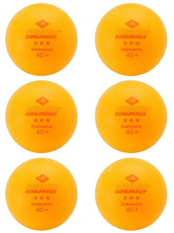 Donic Мячи для настольного тенниса 3* Exclusive (6 шт.)