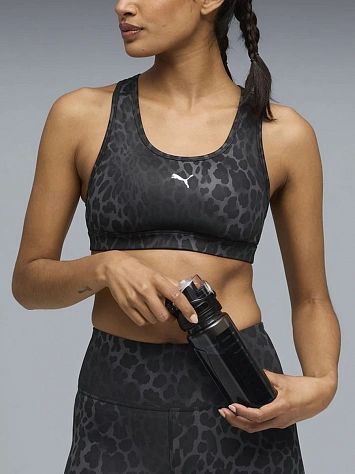 Puma Топ женский 4KEEPS BRA - PADDED - SPOTTED HAZE