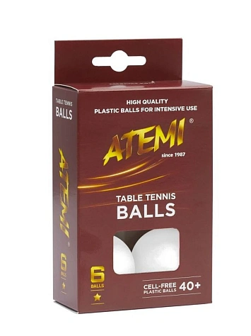 Atemi Мячи для настольного тенниса 1*, 6 шт.