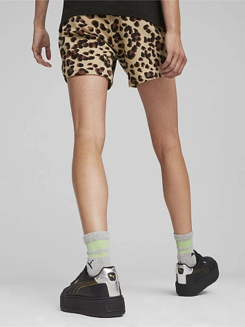 Puma Шорты женские ESS+ ANIMAL 5 AOP SHORTS