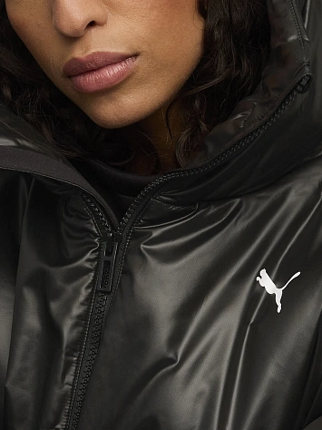 Puma Куртка утеплённая женская WARDROBE ESS SHINY HOODED PADDED JACKET