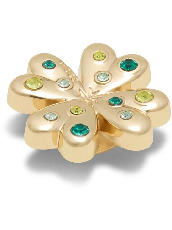 Crocs Джиббитс GOLD SMT GEM CLOVER
