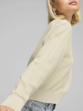 Puma Джемпер женский T7 KNITTED V-NECK CREW