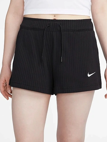 Nike Шорты женские NSW RIB JRSY HR SHORT