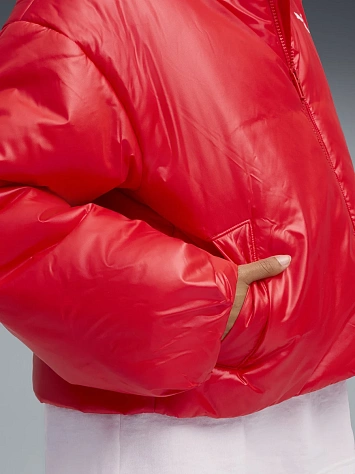 Puma Куртка утеплённая женская WARDROBE ESS SHINY HOODED PADDED JACKET