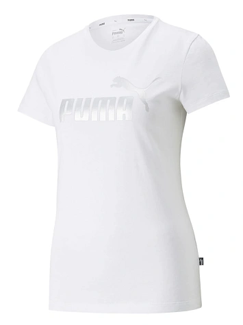 Puma Футболка женская ESS+ METALLIC LOGO TEE