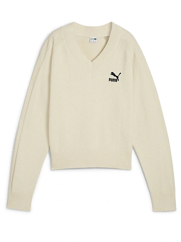 Puma Джемпер женский T7 KNITTED V-NECK CREW