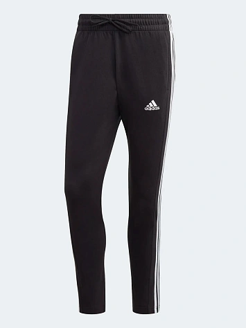 Adidas Брюки мужские ESSENTIALS SINGLE JERSEY TAPERED OPEN HEM 3-STRIPES PANTS