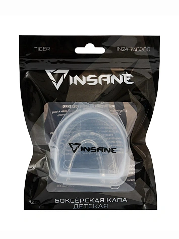 INSANE Капа подростковая 1-челюстная TIGER, с футляром
