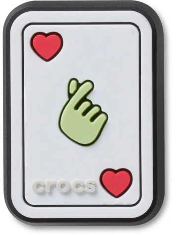 Crocs Джиббитс HEART CARD