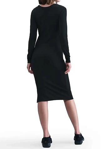 Nike Платье женское NSW NK CHLL KNT LS MIDI DRSS