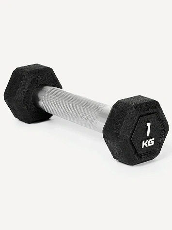 Starfit Гантель гексагональная 1кг, обрезиненная