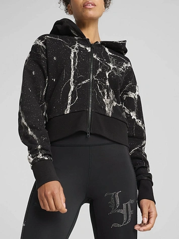 Puma Джемпер женский HOOPS X LAFRANCE WRITTEN IN CHROME CROP HOODIE