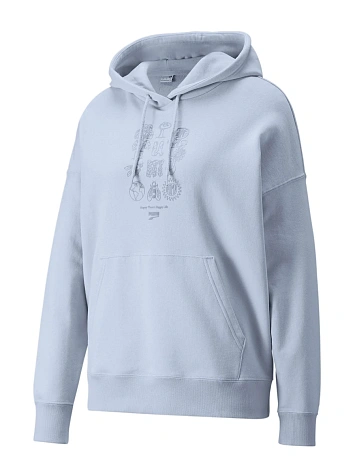 Puma Джемпер женский DOWNTOWN RELAXED GRAPHIC HOODIE TR