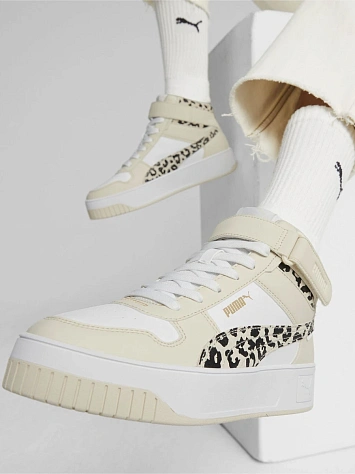 Puma Кеды женские CARINA STREET MID ANIMAL