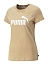 Puma Футболка женская ESS LOGO TEE (s) [бежевый-тёмный]