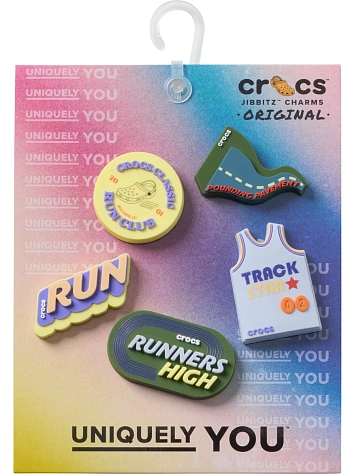 Crocs Набор джиббитс CROCS RUN CLUB (5шт.)