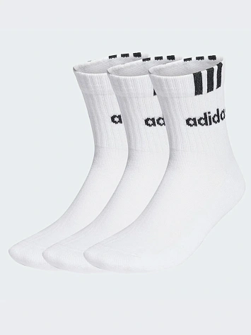Adidas Носки 3-STRIPES LINEAR HALF-CREW CUSHIONED (3 пары)