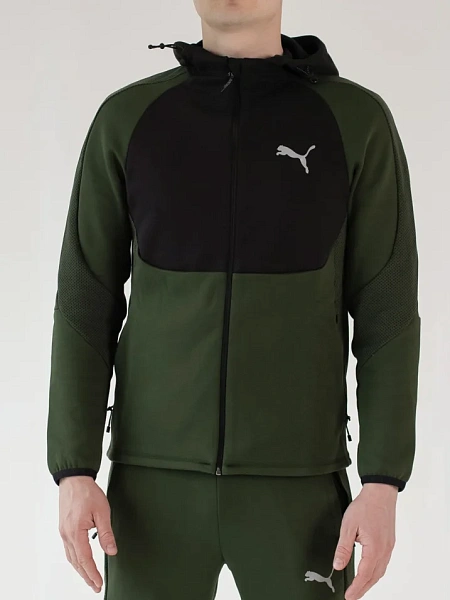 Puma Джемпер мужской EVOSTRIPE FULL-ZIP HOODIE DK