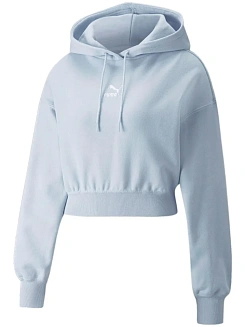 Puma Джемпер женский CLASSICS CROP HOODIE TR