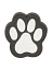 Crocs Джиббитс PAW PRINT [белый]