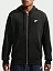 Nike Джемпер мужской NK CLUB BB FZ HOODIE [чёрный]